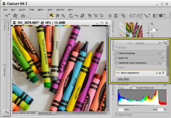 Capture NX - The Edit List